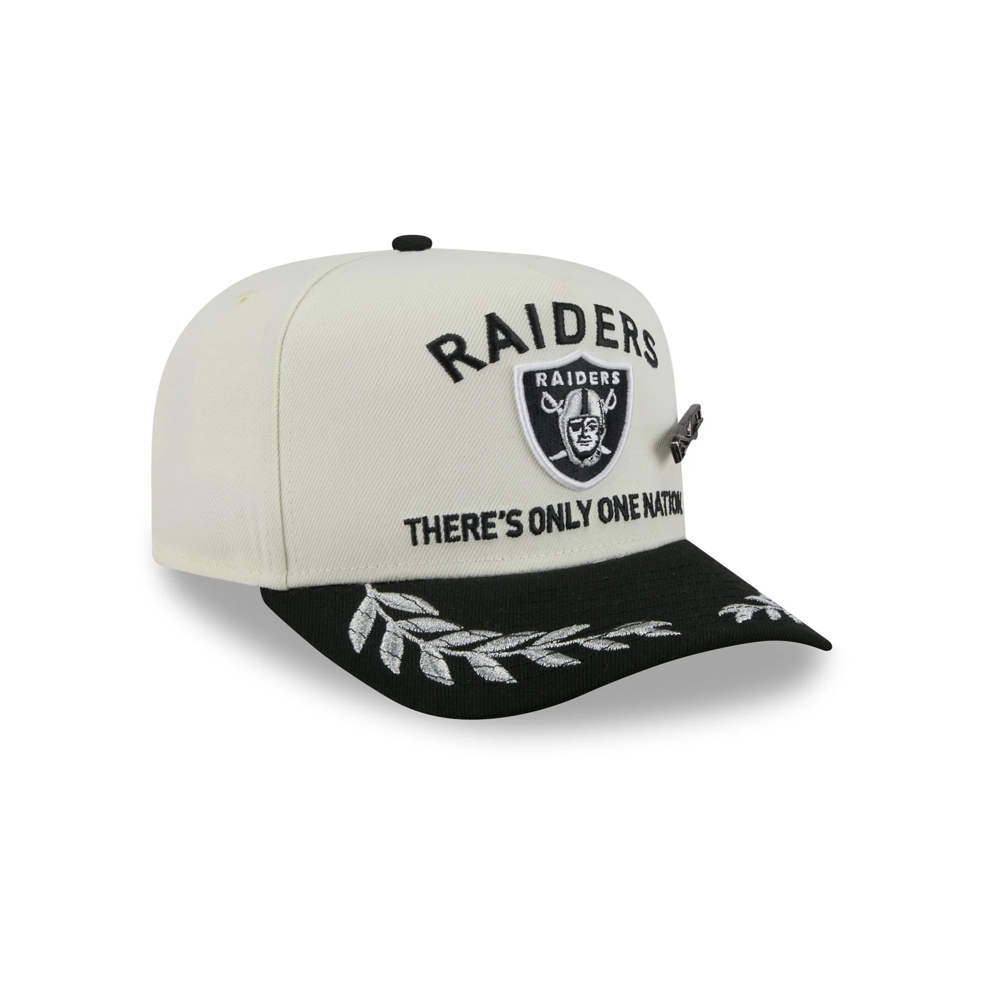 Las Vegas Raiders 2025 Draft Chrome White 59FIFTY A-Frame Fitted Hat