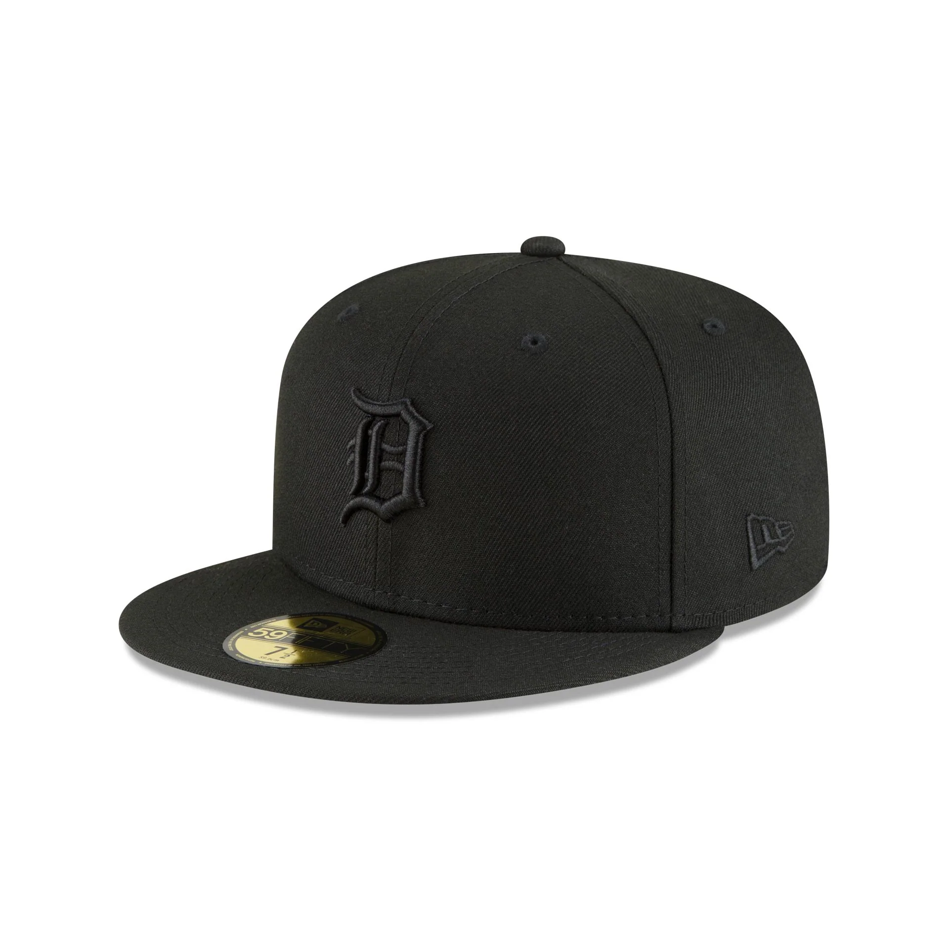 Detroit Tigers Basic Black on Black 59FIFTY Fitted Hat