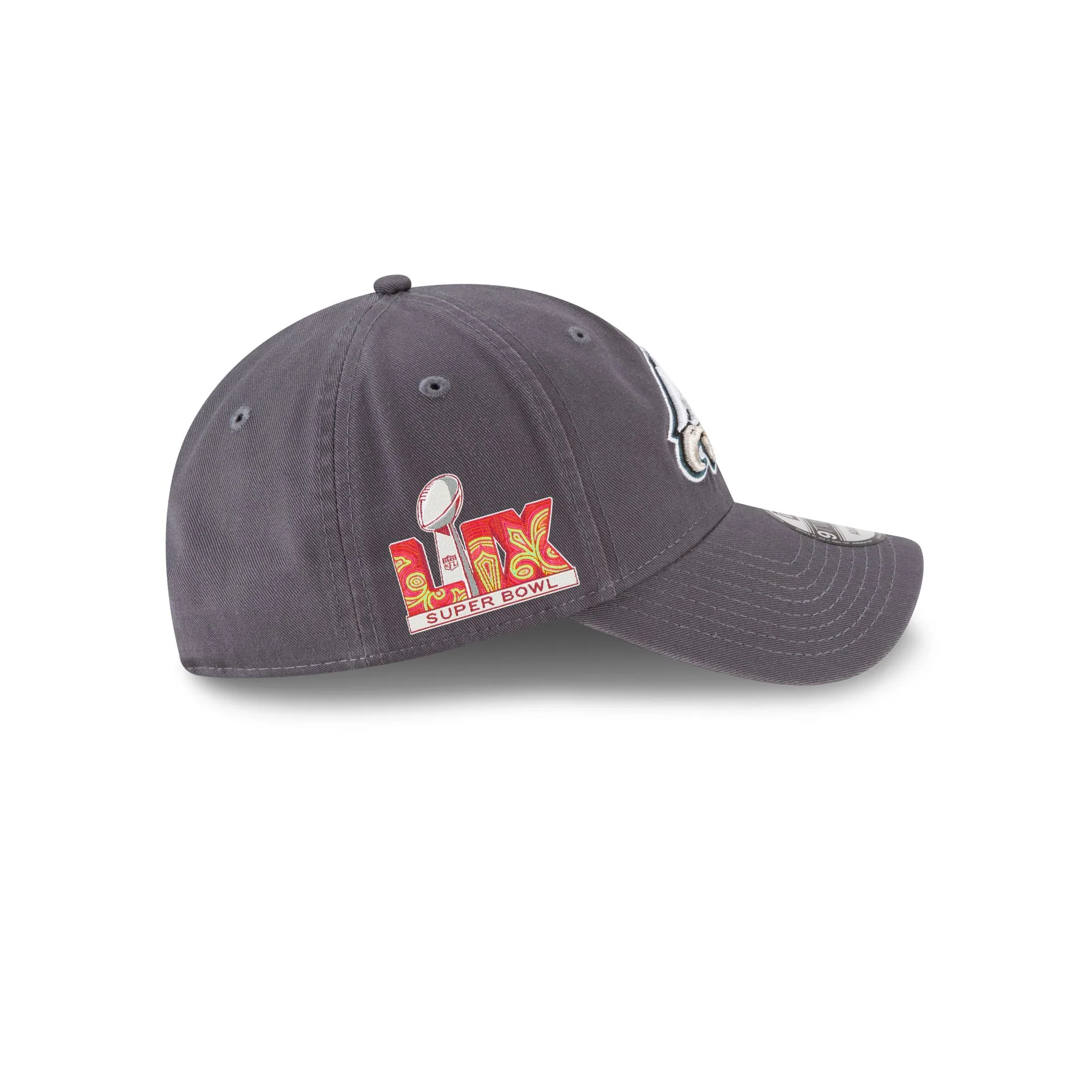 Philadelphia Eagles Super Bowl LIX Participation Side Patch 9TWENTY Adjustable Hat