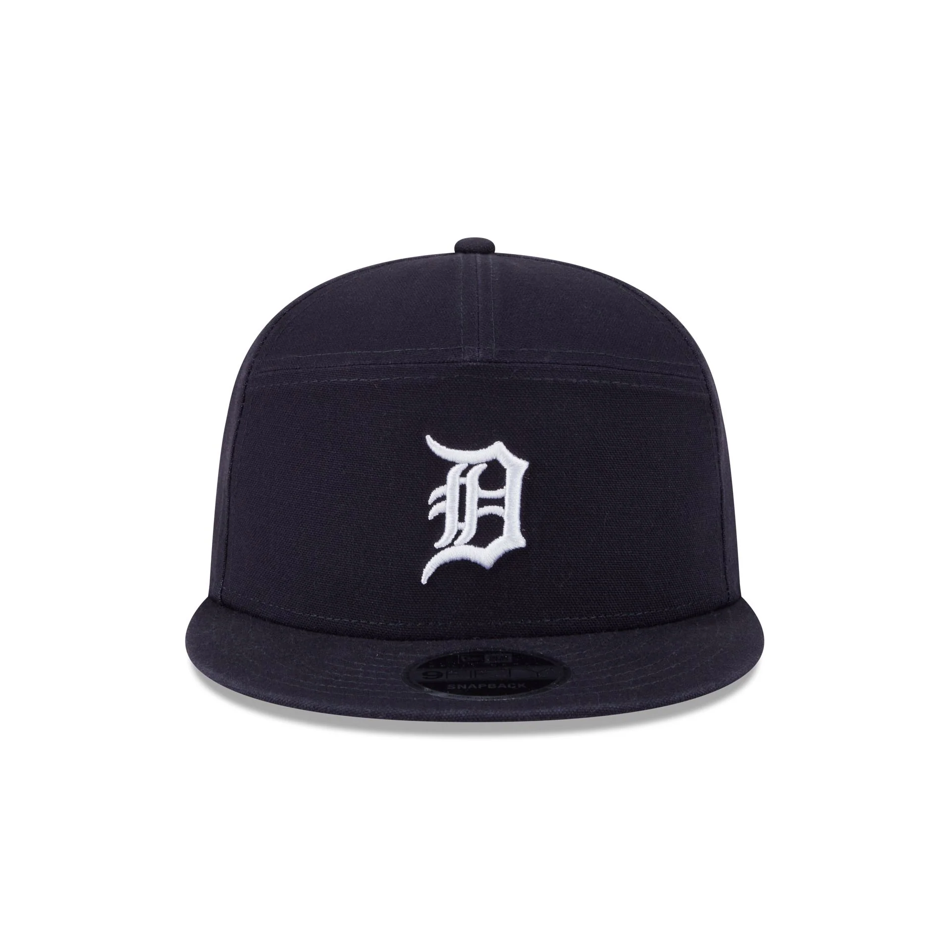 Detroit Tigers Cotton Canvas Split Panel 9FIFTY Trucker Hat