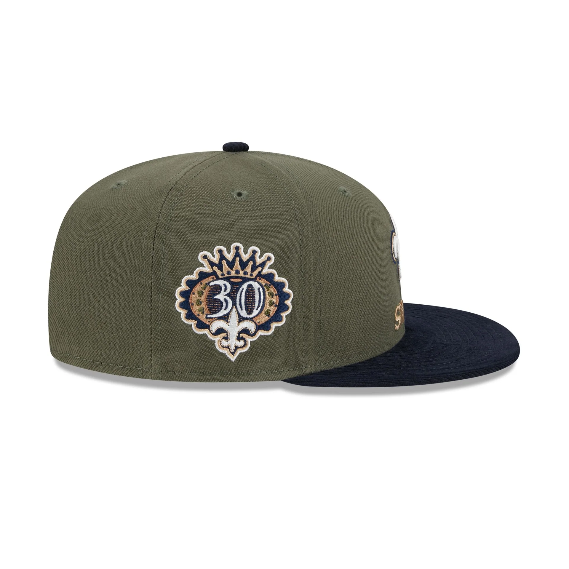 New Orleans Saints Olive Green 59FIFTY Fitted Hat