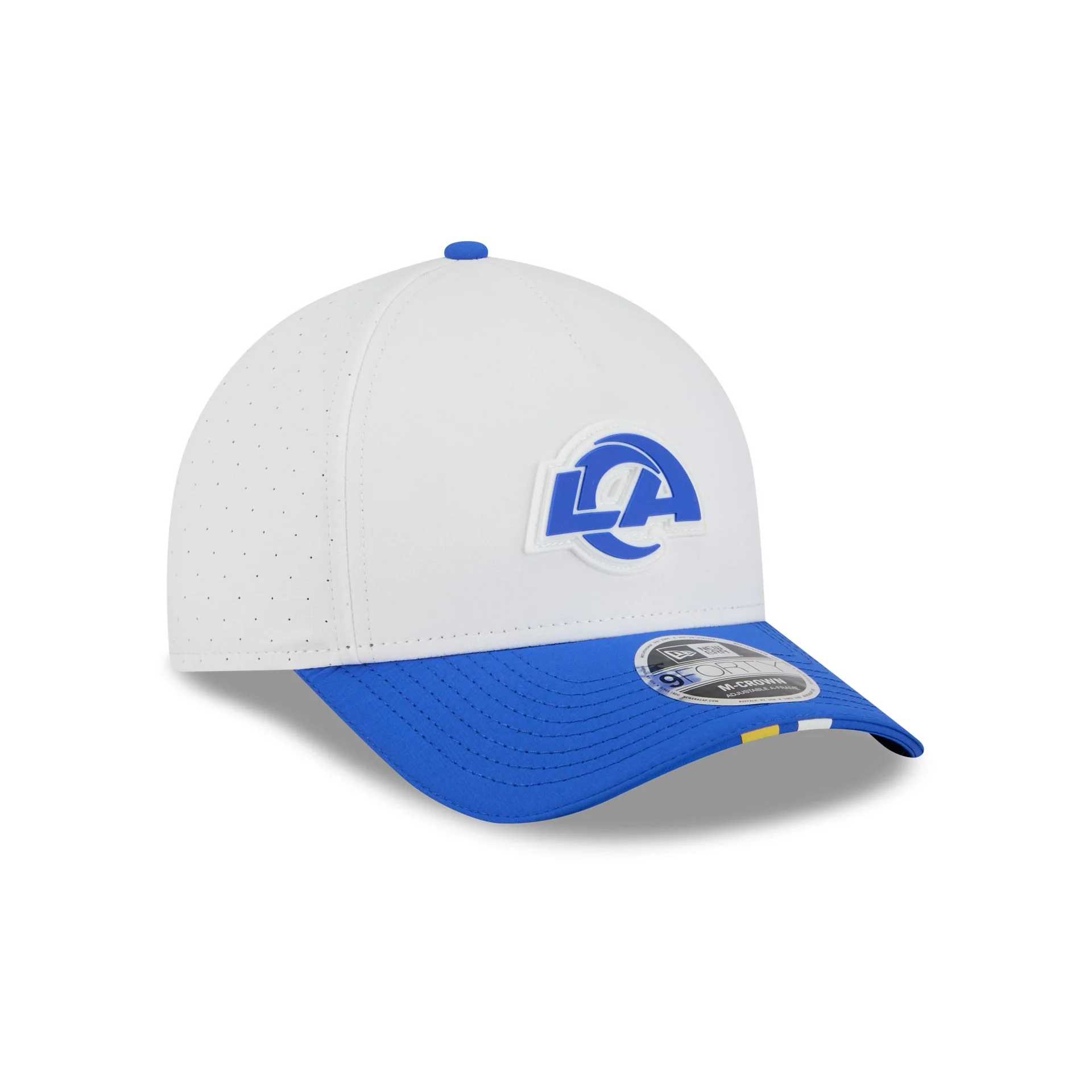Los Angeles Rams 2025 Training 9FORTY M-Crown A-Frame Snapback Hat