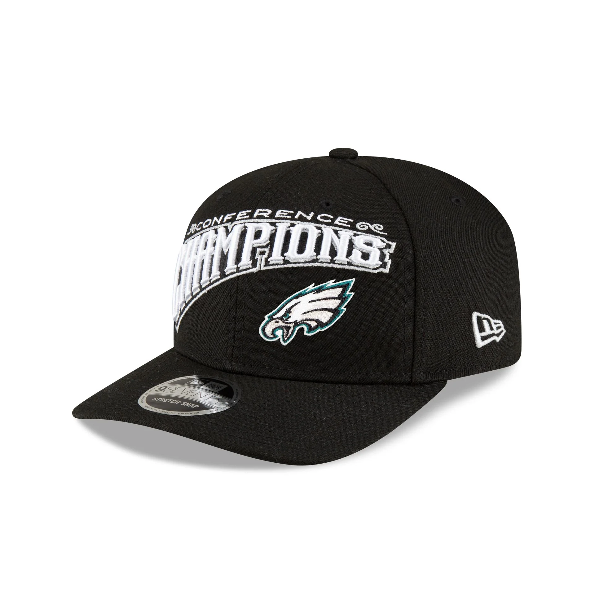 Philadelphia Eagles 2024 Conference Champions Locker Room 9SEVENTY Stretch-Snap Hat