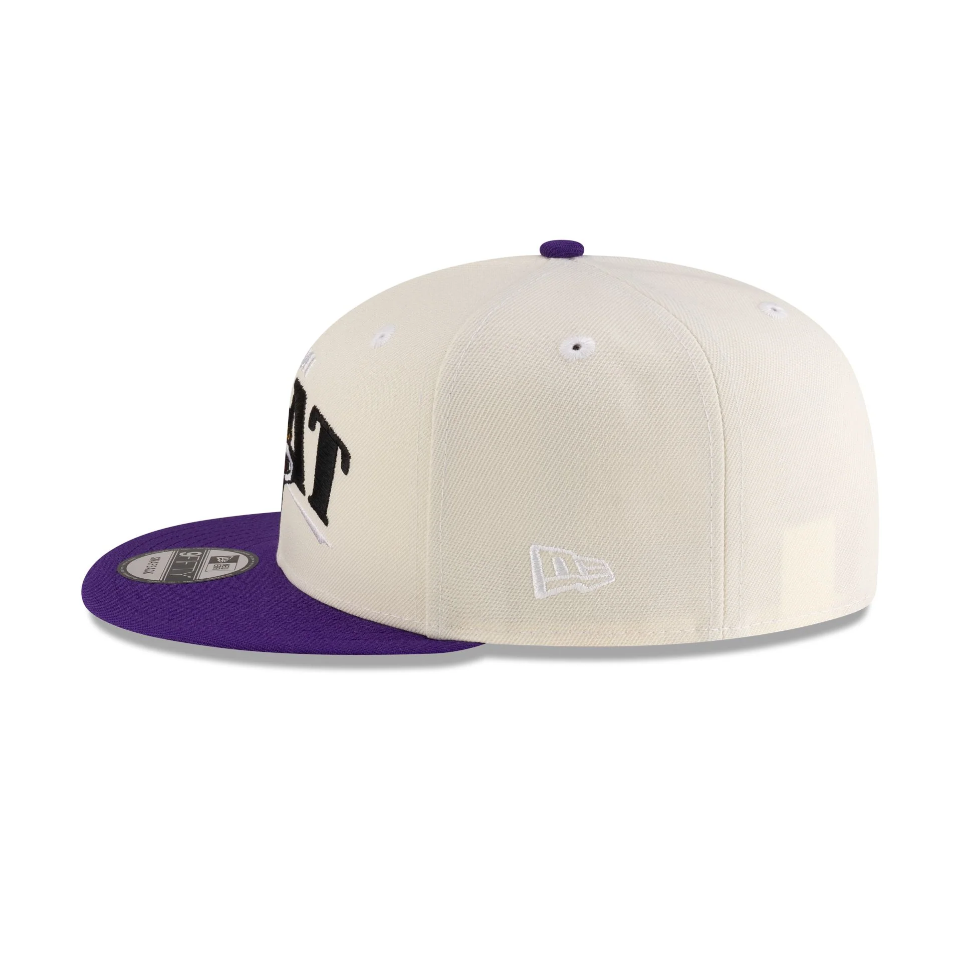 Tyler Herro x Miami Heat White Purple 9FIFTY Snapback Hat