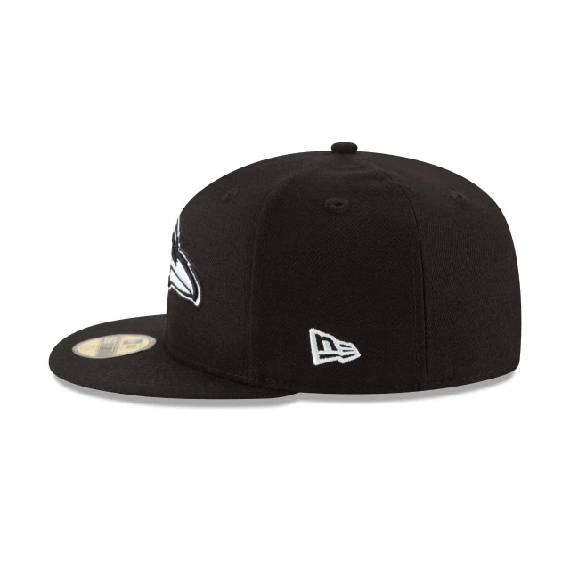 Baltimore Ravens Black & White 59FIFTY Fitted Hat