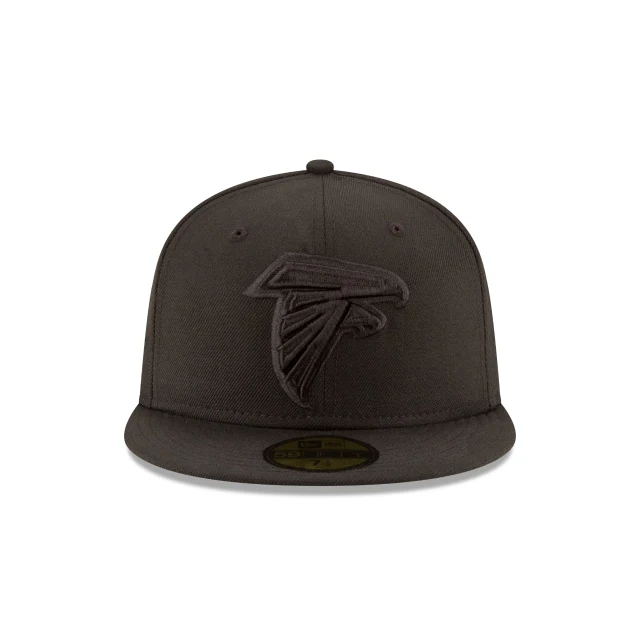 Atlanta Falcons Black On Black 59FIFTY Fitted Hat