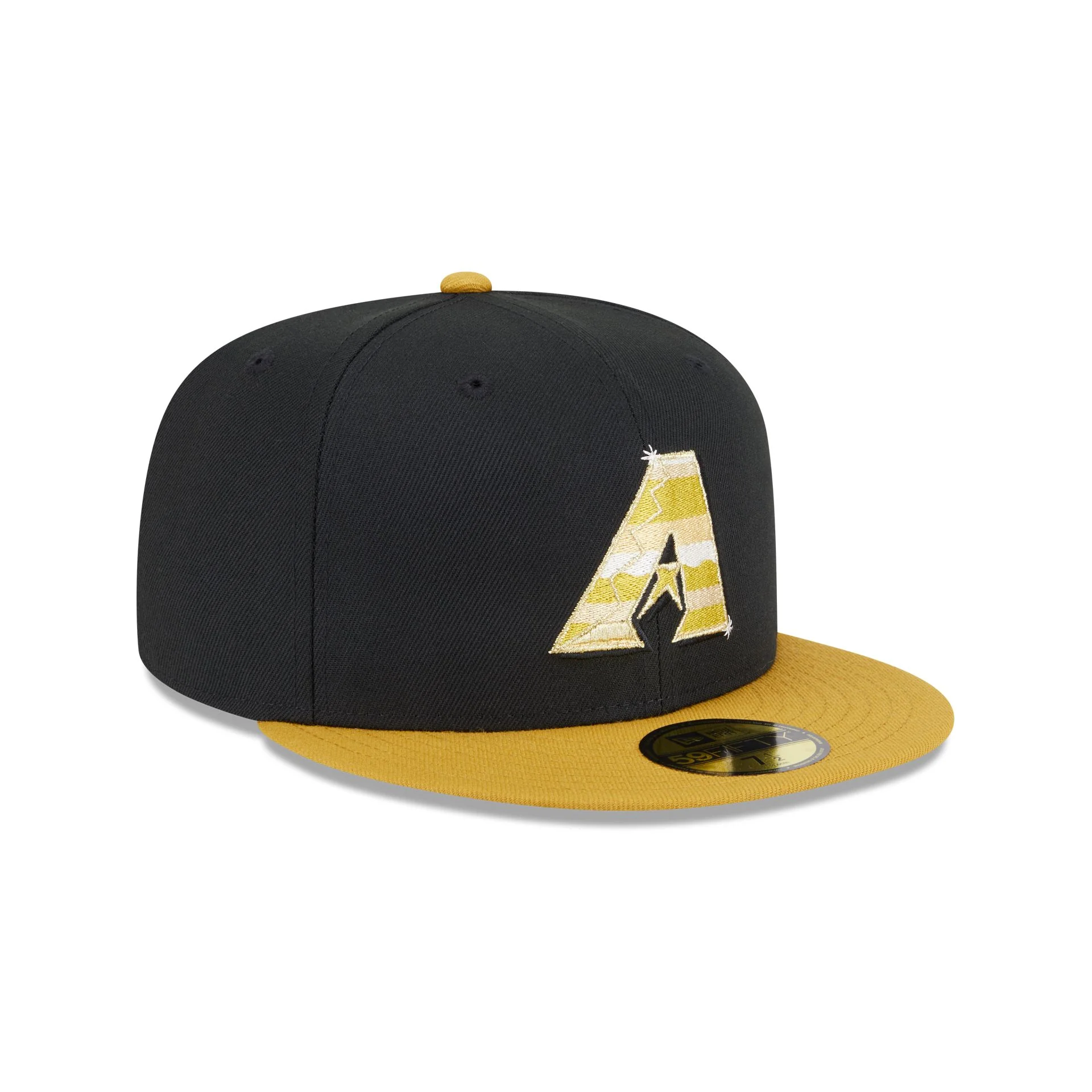 Arizona Diamondbacks Metallic Gold Logo 59FIFTY Fitted Hat