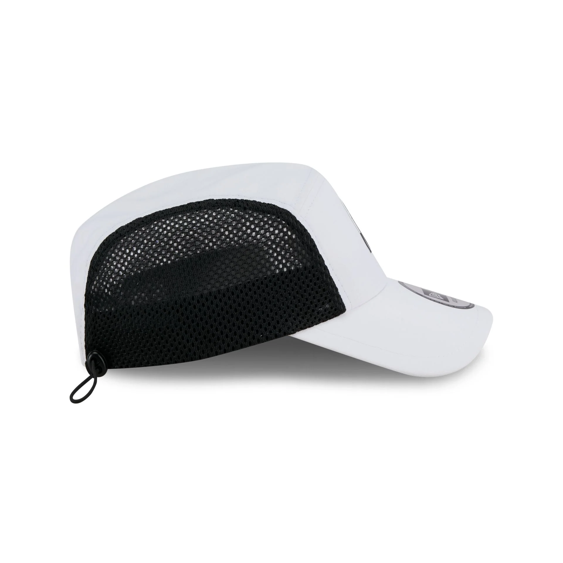Miami Marlins White Poly Runner Adjustable Hat