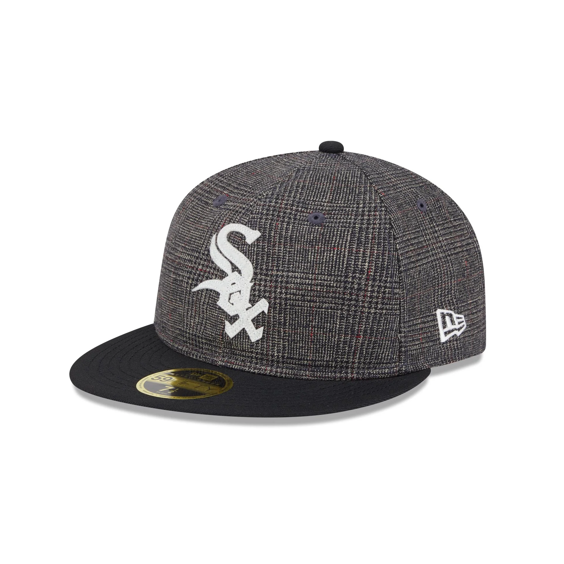 Chicago White Sox Plaid Retro Crown 59FIFTY Fitted Hat