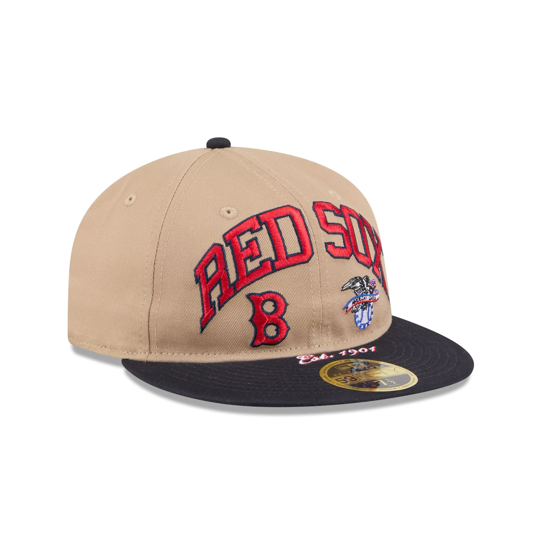 Boston Red Sox Camel Retro Crown 59FIFTY Fitted Hat