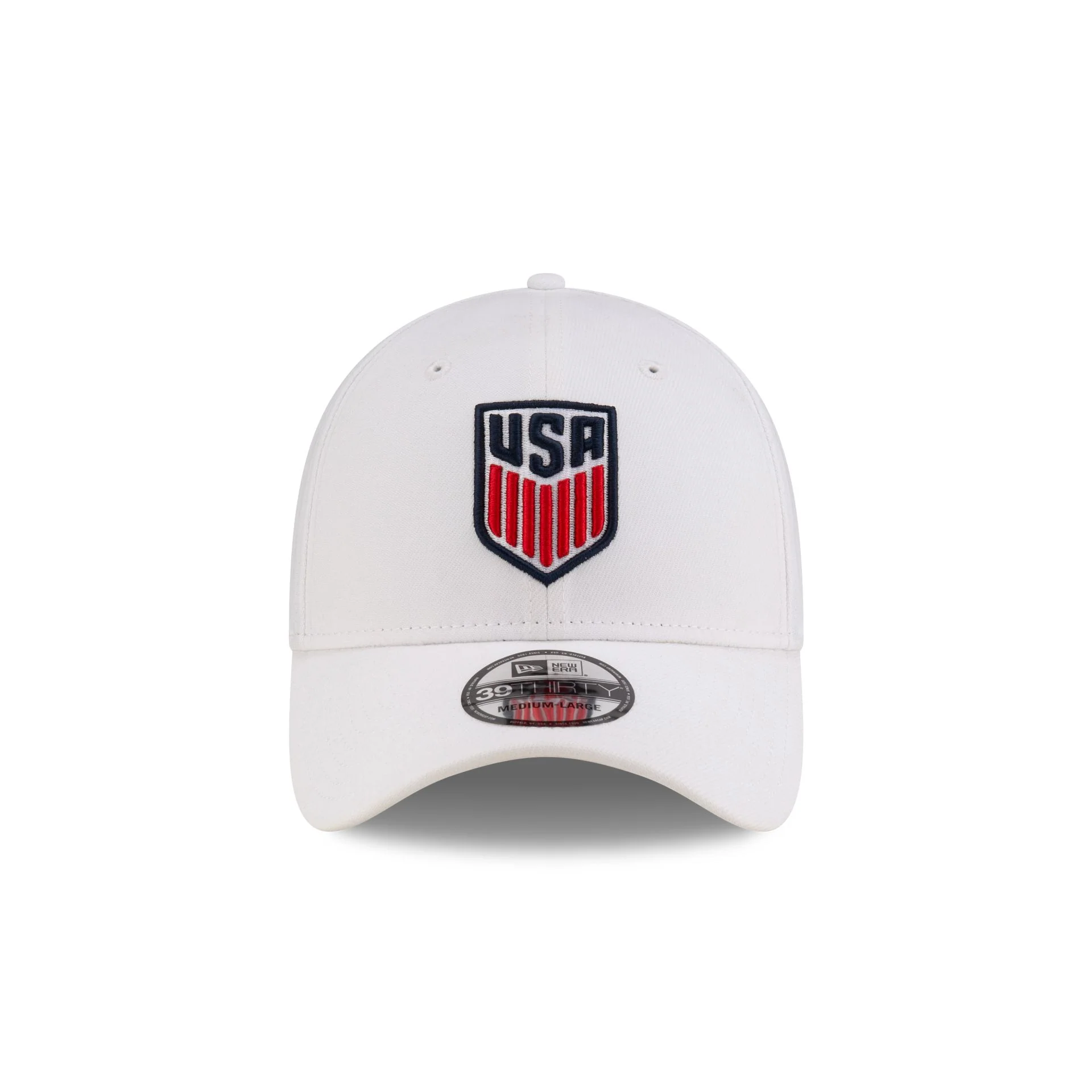 U.S. Soccer Men's National Team White 39THIRTY Stretch Fit Hat