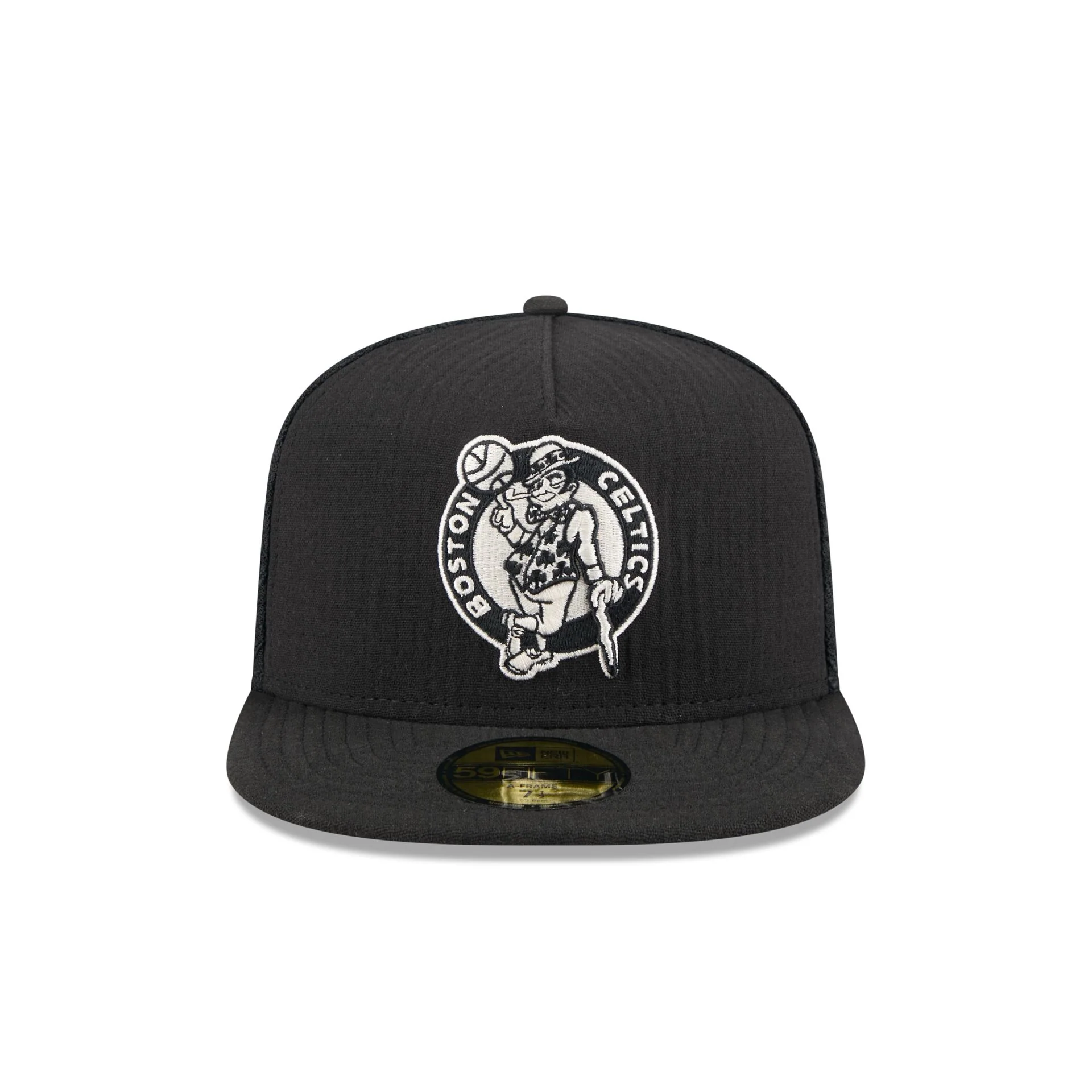 Boston Celtics Black Mesh 59FIFTY A-Frame Fitted Hat