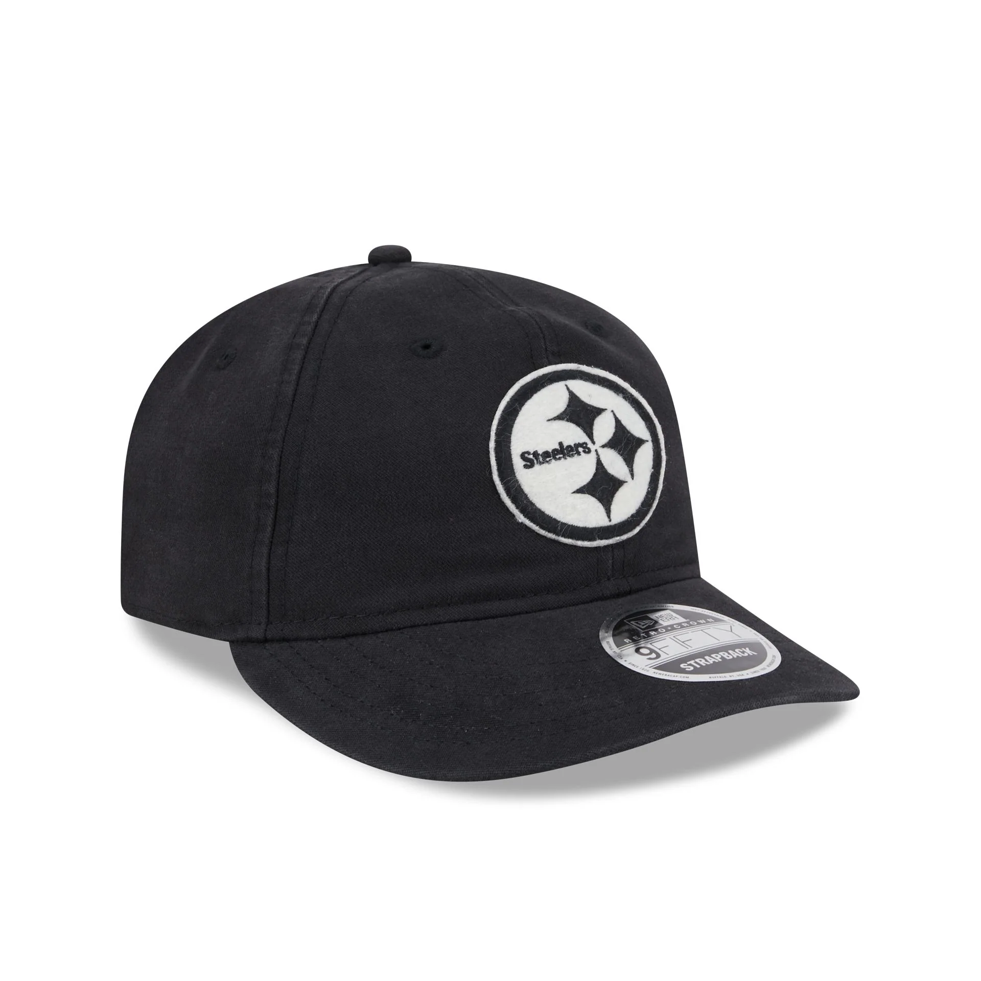 Pittsburgh Steelers Canvas Felt Retro Crown 9FIFTY Adjustable Hat