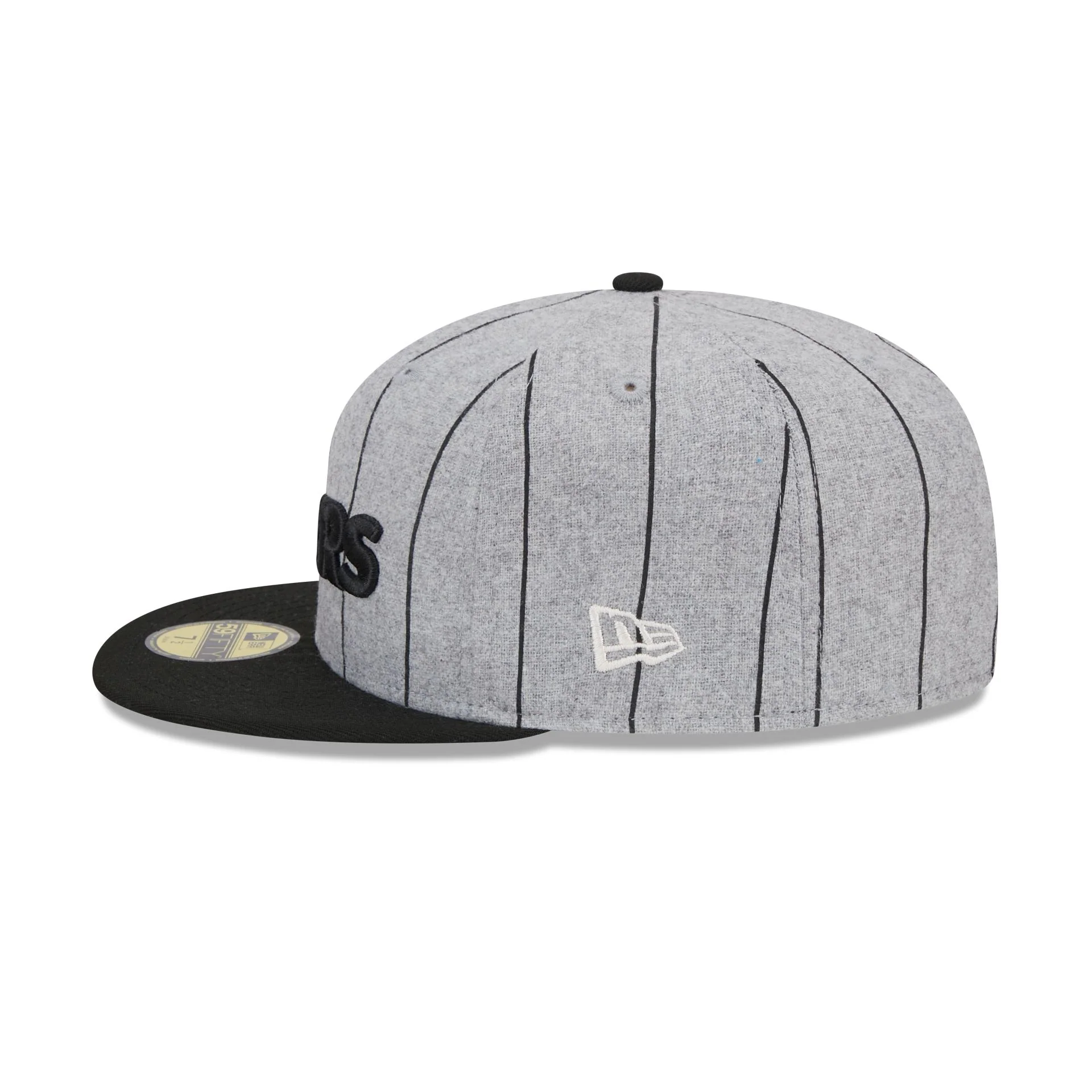 Las Vegas Raiders Heather Pinstripe 59FIFTY Fitted Hat