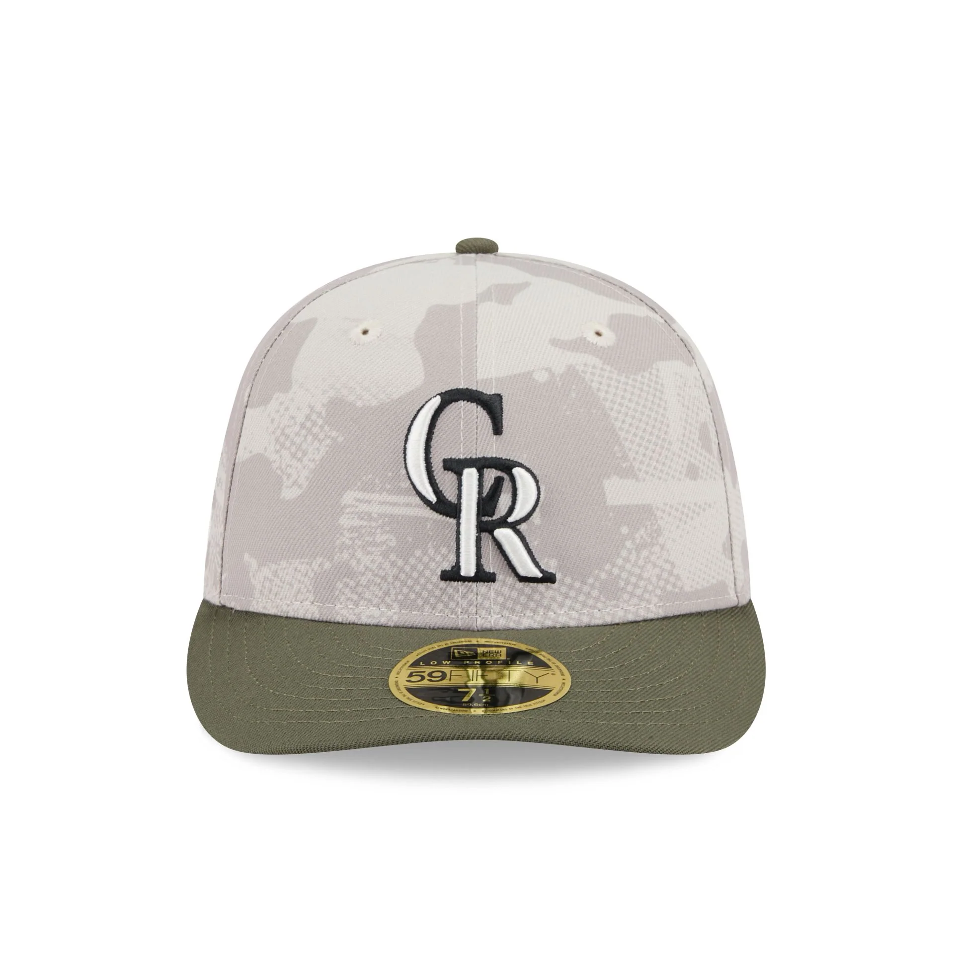 Colorado Rockies Armed Forces Day 2025 Low Profile 59FIFTY Fitted Hat