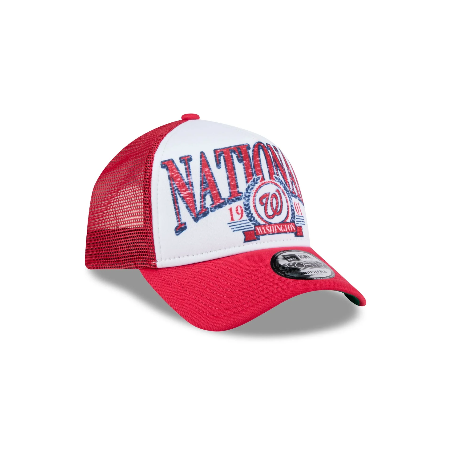 Washington Nationals Distressed 9FORTY A-Frame Trucker Hat