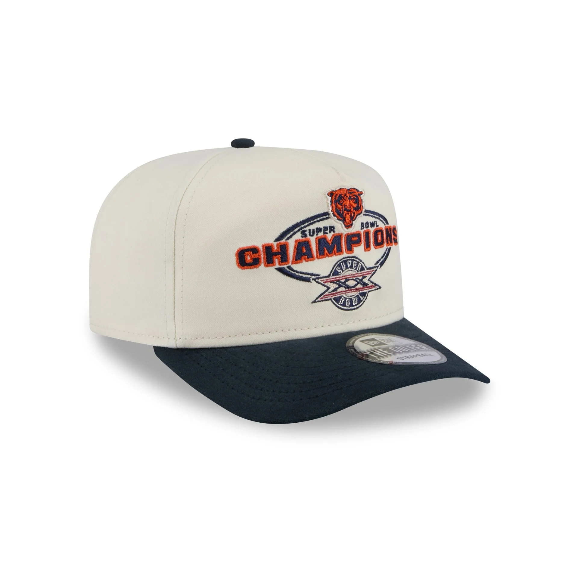 Chicago Bears Chrome White Champions Golfer Hat