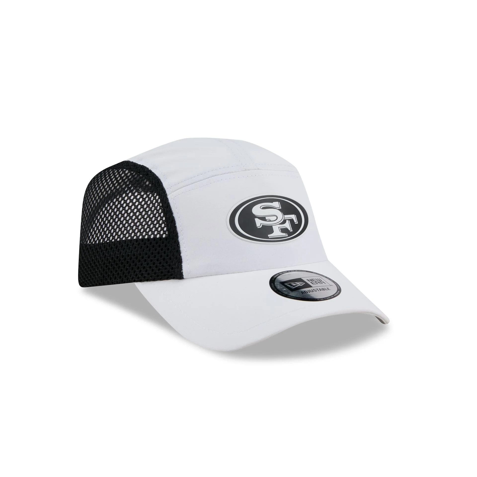 San Francisco 49ers White Poly Runner Adjustable Hat