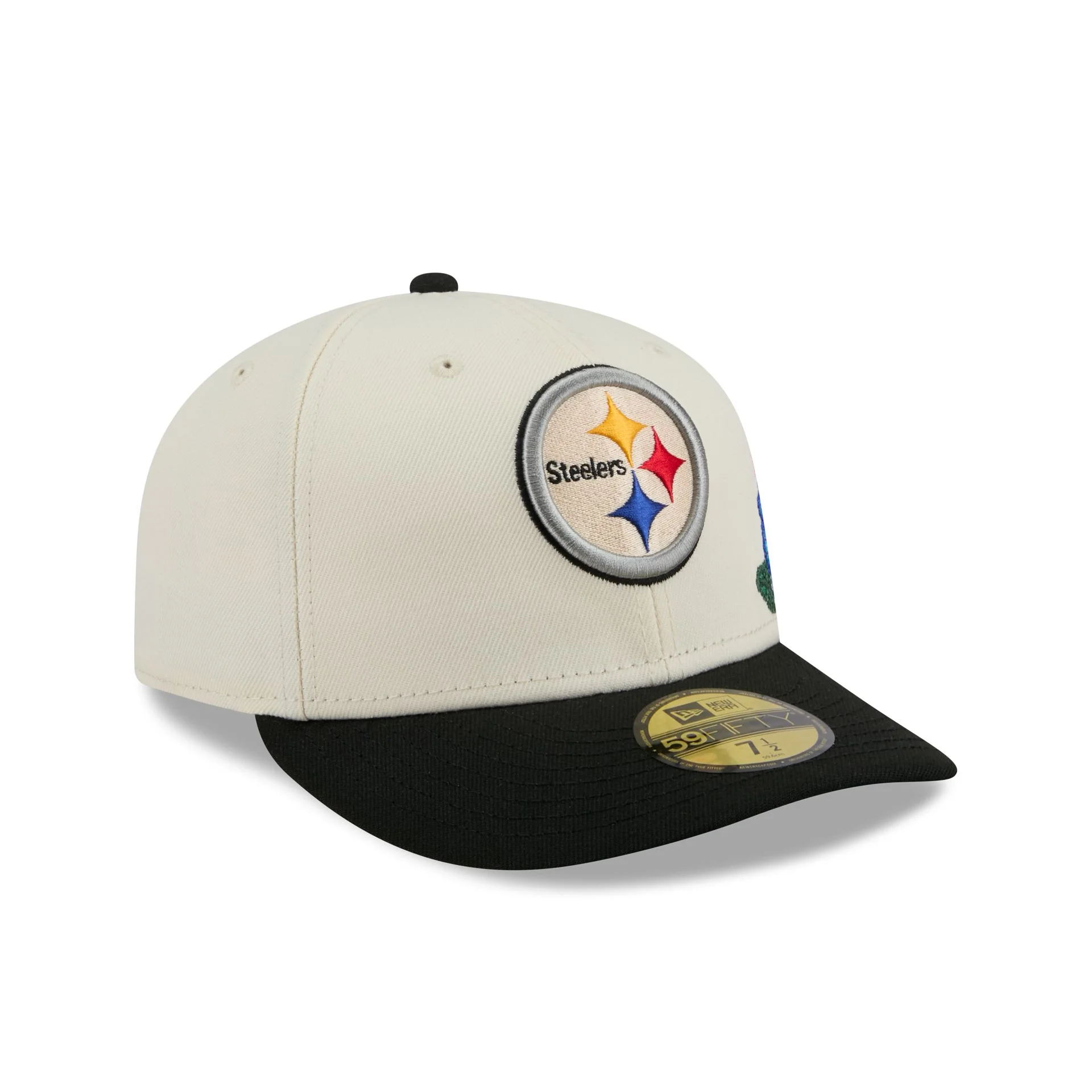 Pittsburgh Steelers Tonal Florals White 59FIFTY Fitted Hat