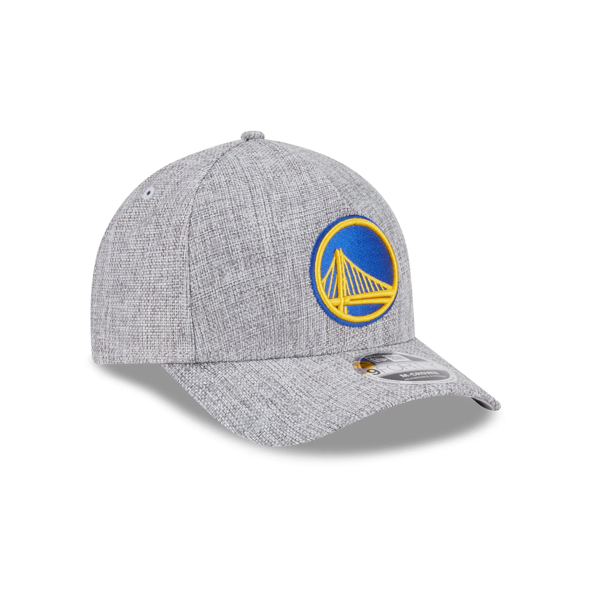 Golden State Warriors Cotton Weave Gray 9FORTY M-Crown A-Frame Snapback Hat