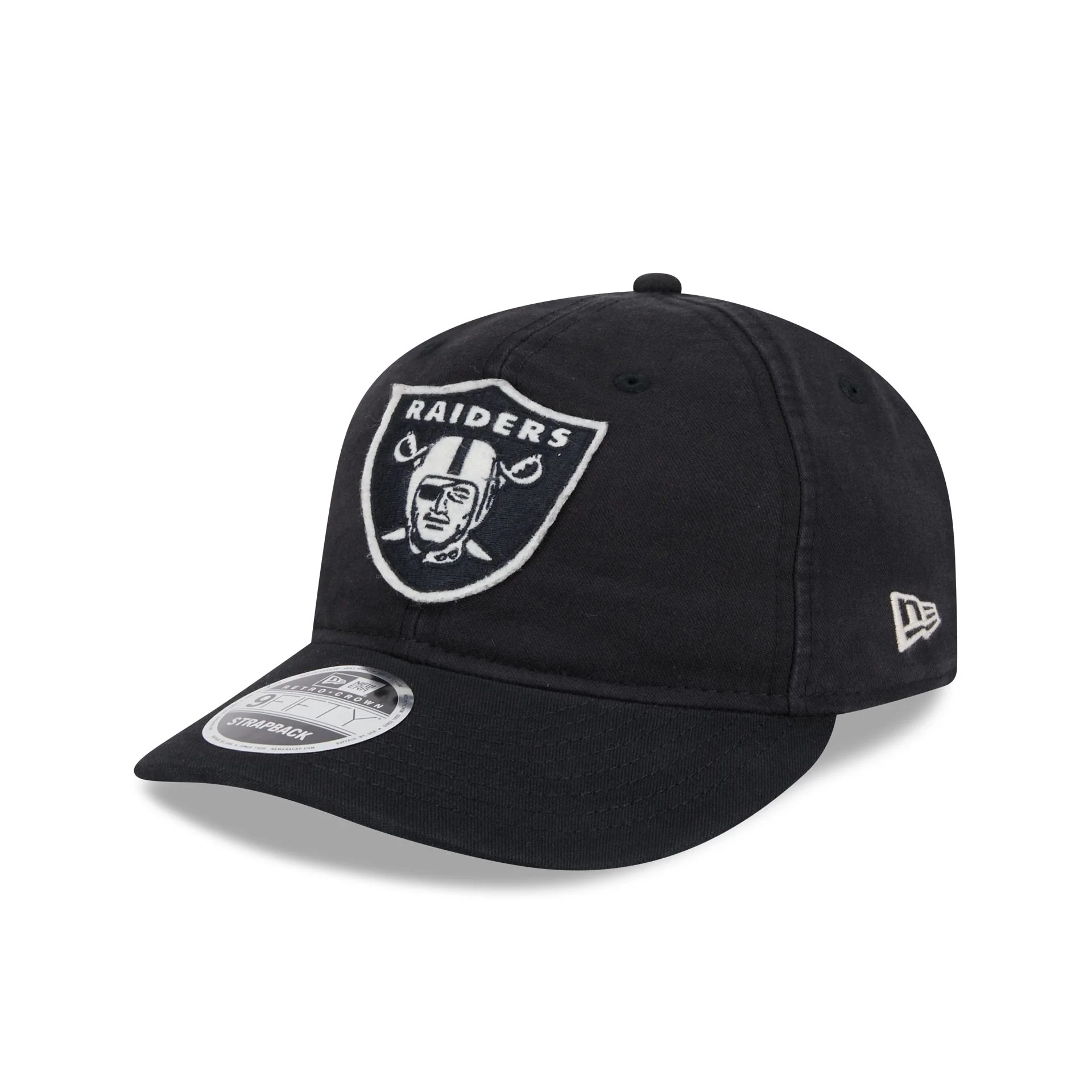 Las Vegas Raiders Canvas Felt Retro Crown 9FIFTY Adjustable Hat
