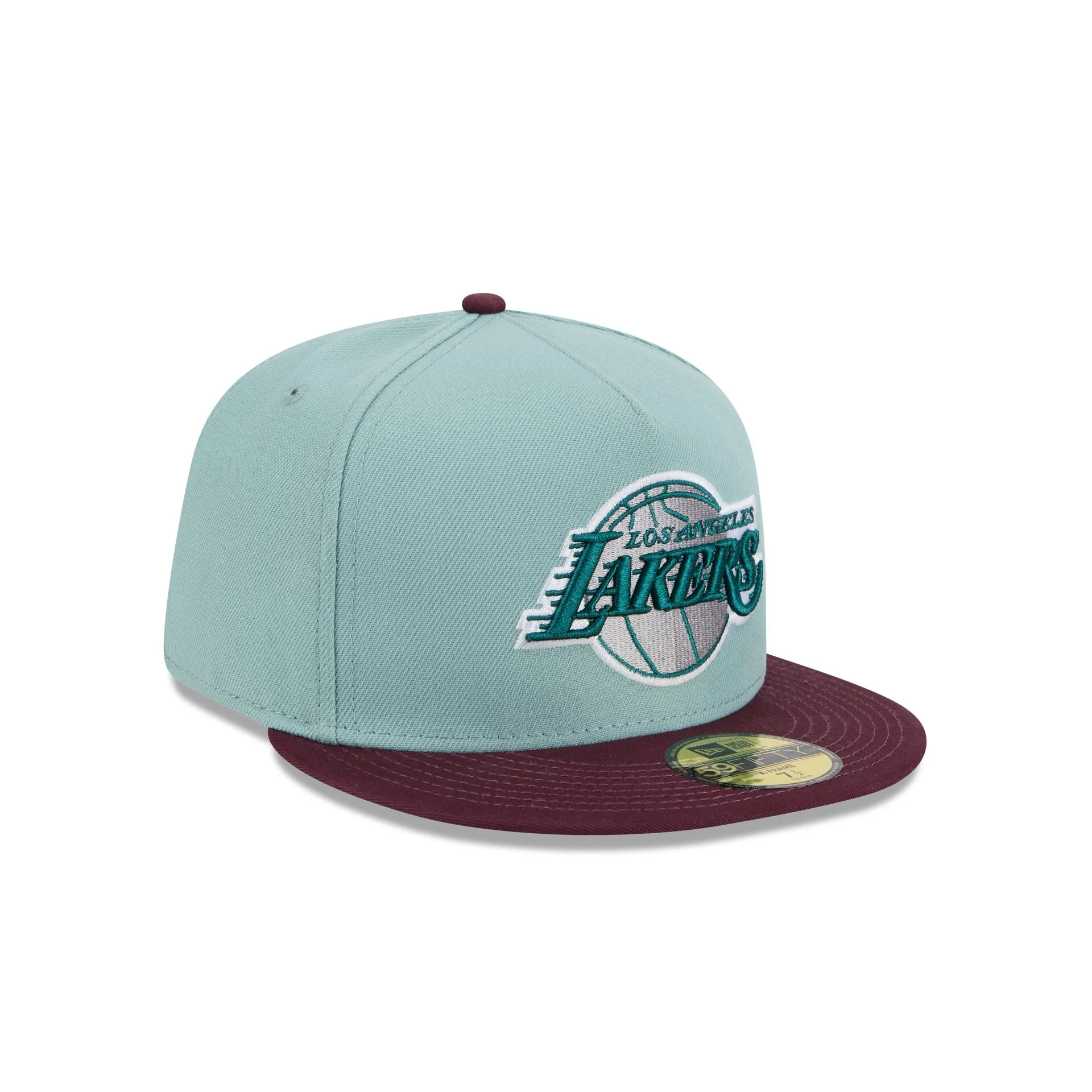 Los Angeles Lakers Beach Kiss Blue 59FIFTY A-Frame Fitted Hat