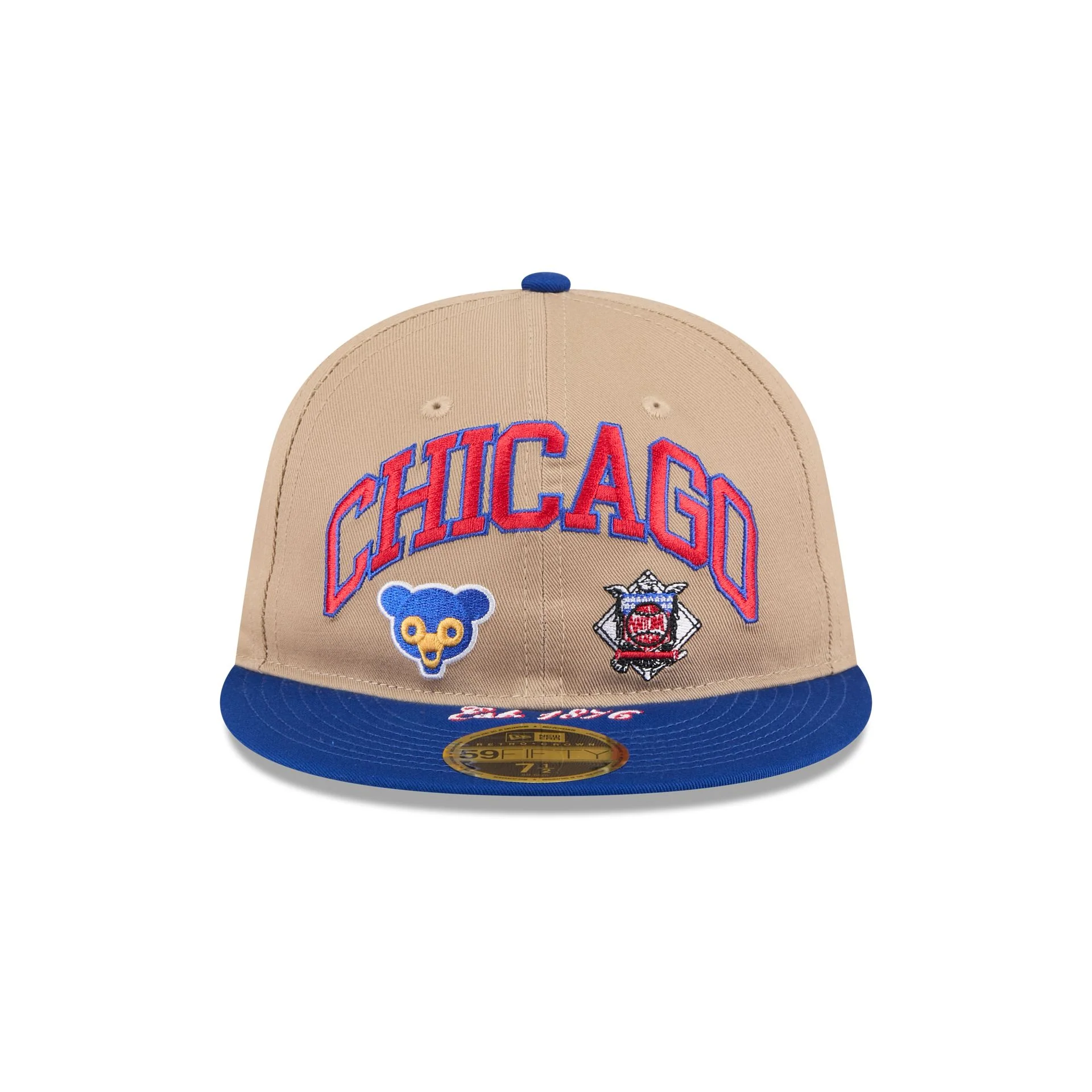 Chicago Cubs Camel Retro Crown 59FIFTY Fitted Hat
