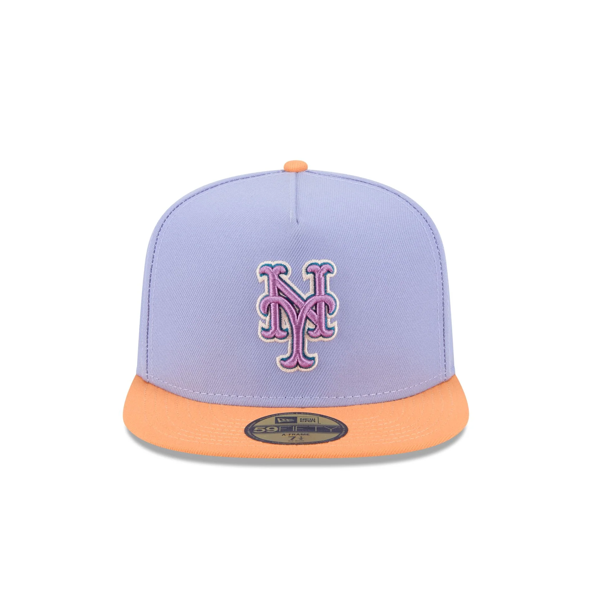 New York Mets Lavender 59FIFTY A-Frame Fitted Hat