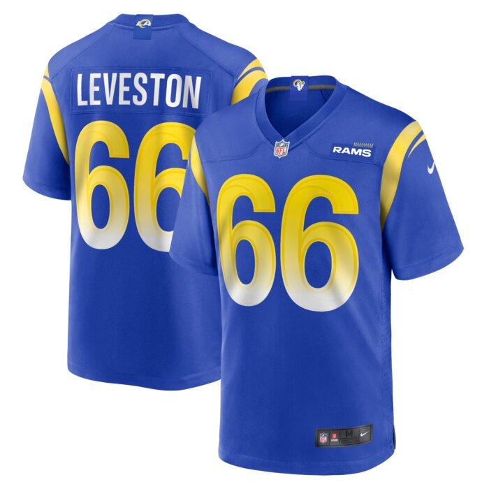 Men’s Los Angeles Rams KT Leveston Nike Royal Team Game Jersey