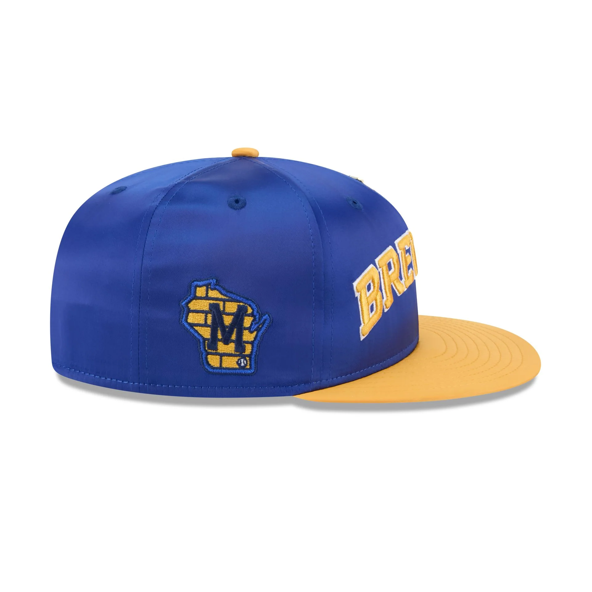 Milwaukee Brewers Spring Satin 59FIFTY Fitted Hat