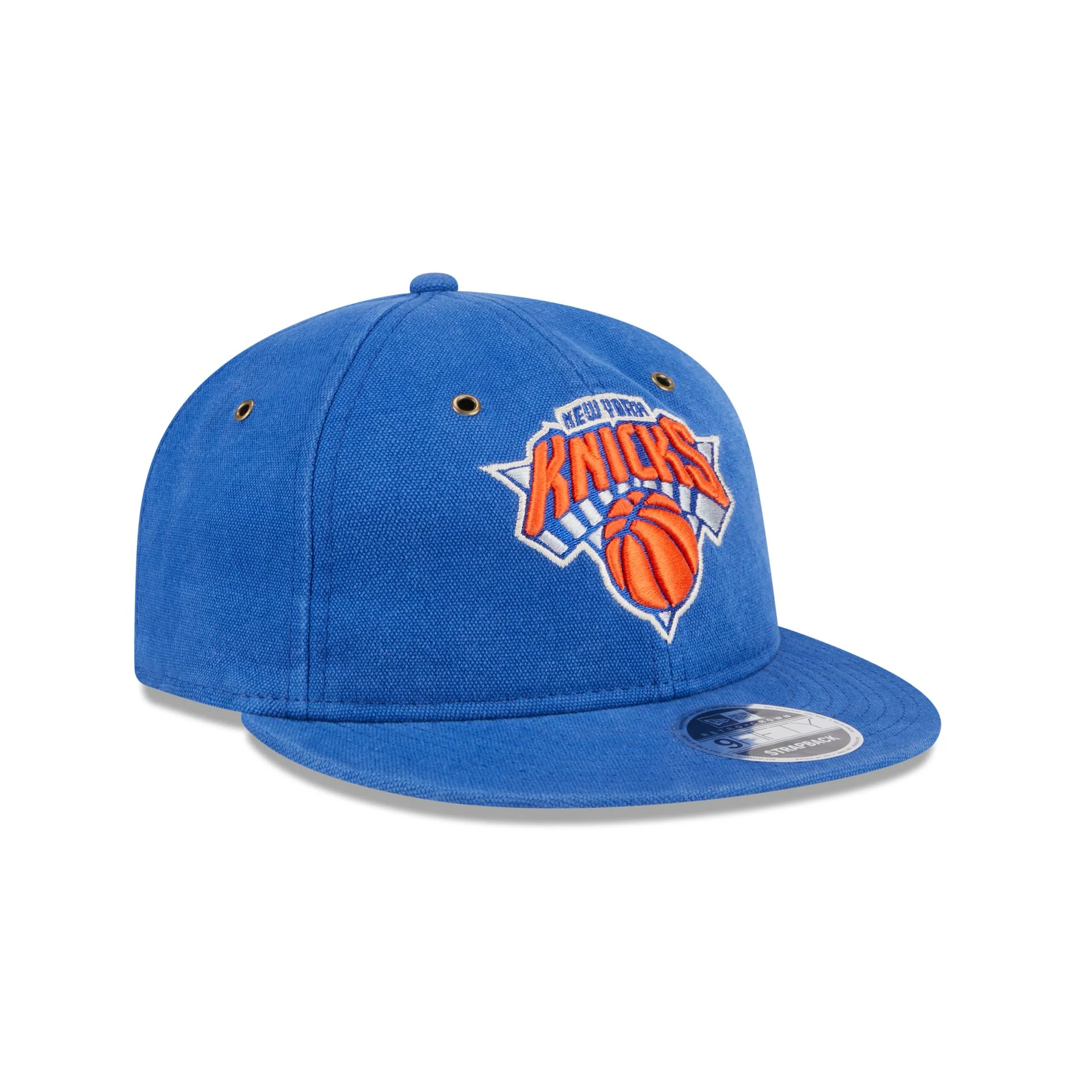 New York Knicks Cotton Canvas Retro Crown 9FIFTY Adjustable Hat