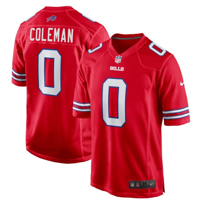 Men’s Buffalo Bills Keon Coleman Nike Red Alternate Game Jersey