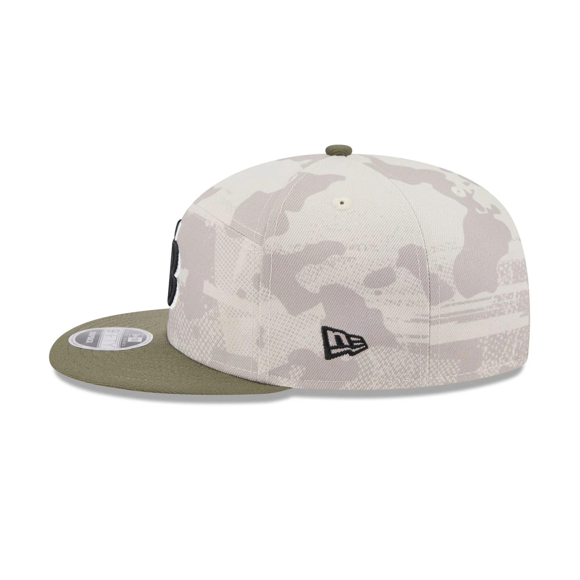 Tampa Bay Rays Armed Forces Day 2025 Split Panel 9FIFTY Snapback Hat