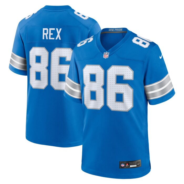 Men’s Detroit Lions Isaac Rex Nike Blue Game Jersey