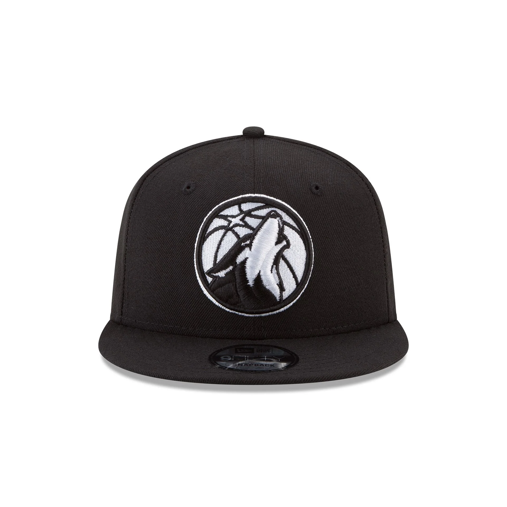 Minnesota Timberwolves Basic Black & White 9FIFTY Snapback Hat