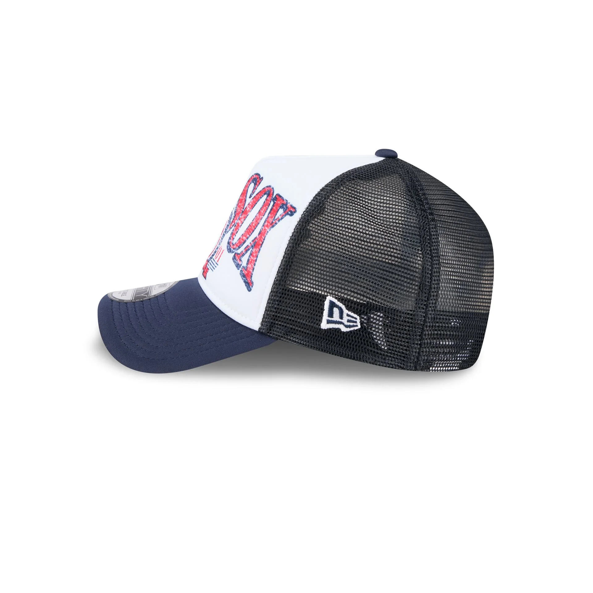 Boston Red Sox Distressed 9FORTY A-Frame Trucker Hat
