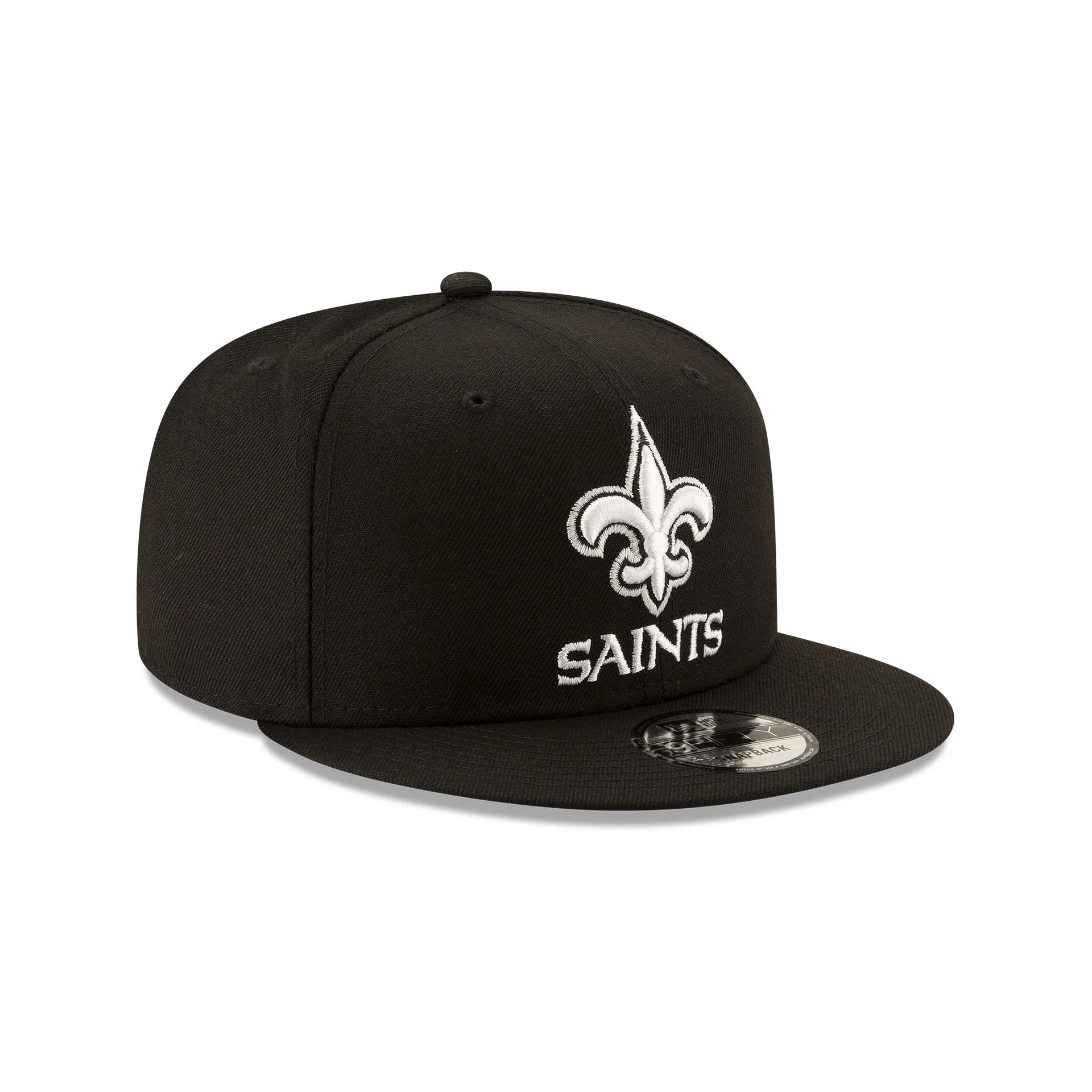 New Orleans Saints Basic Black & White 9FIFTY Snapback Hat
