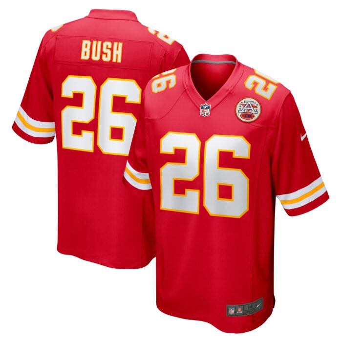 Men’s Kansas City Chiefs Deon Bush Nike Red Game Player Jersey