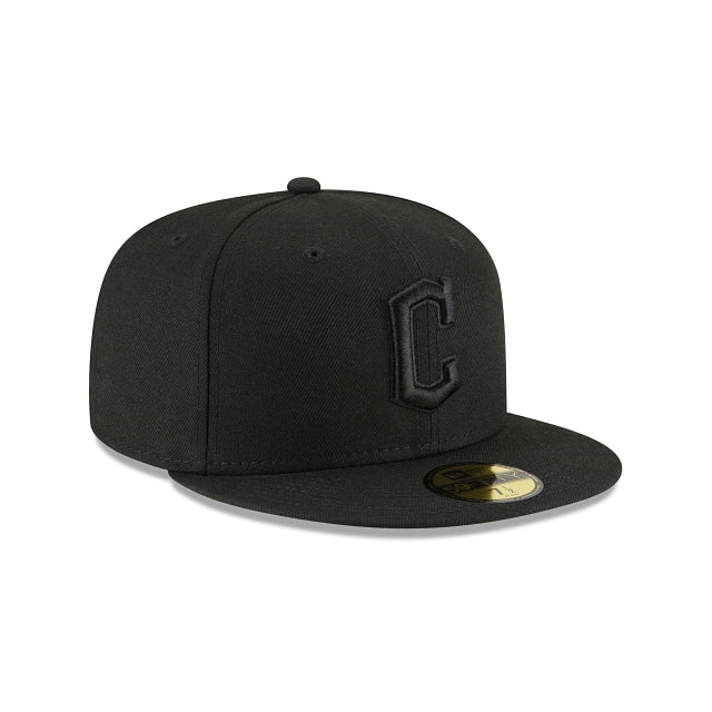 Cleveland Guardians Blackout Basic 59FIFTY Fitted Hat