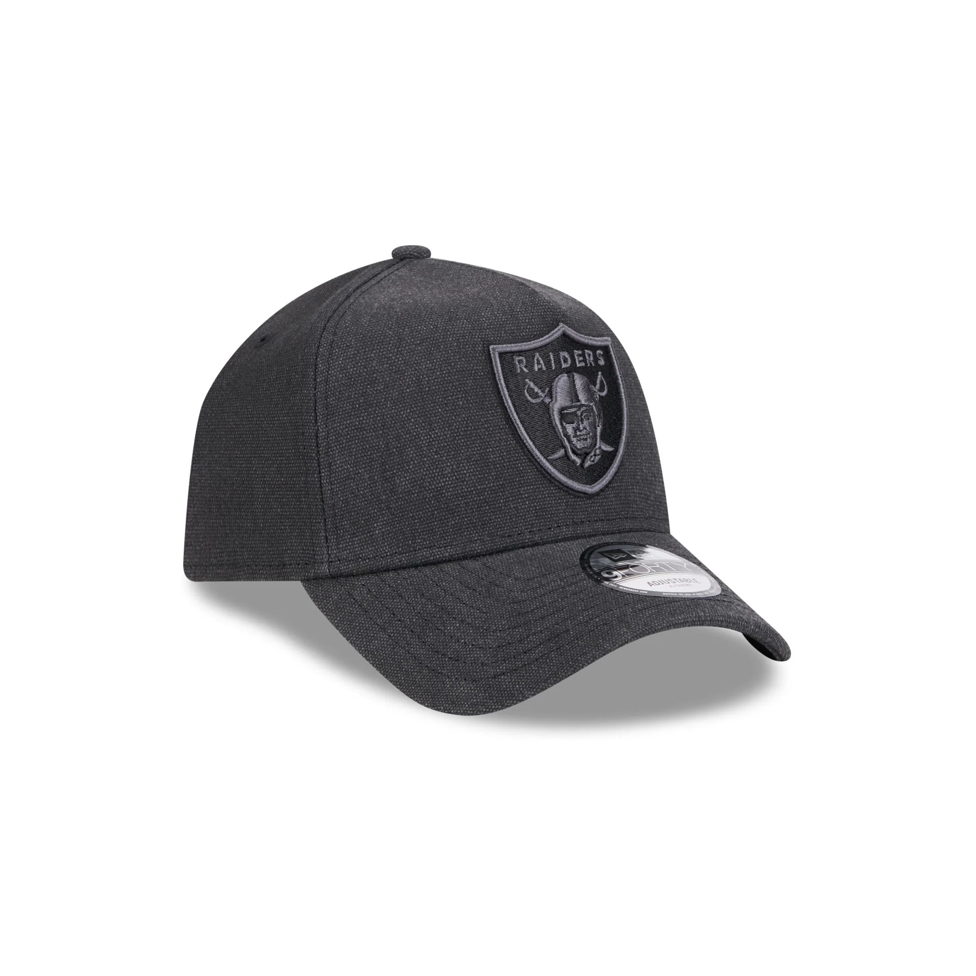 Las Vegas Raiders Logo Essentials Black 9FORTY A-Frame Snapback Hat