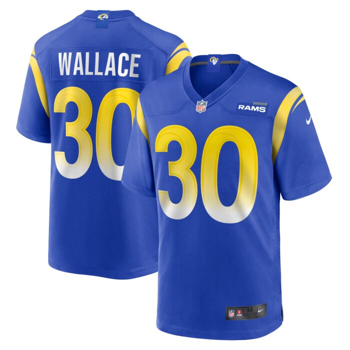 Men’s Los Angeles Rams Josh Wallace Nike Royal Game Jersey