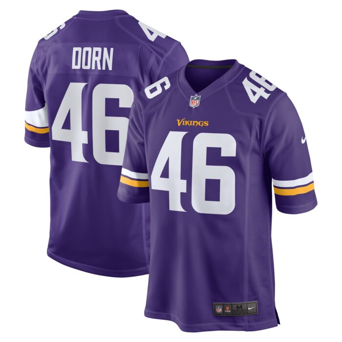 Men’s Minnesota Vikings Myles Dorn Nike Purple Game Jersey