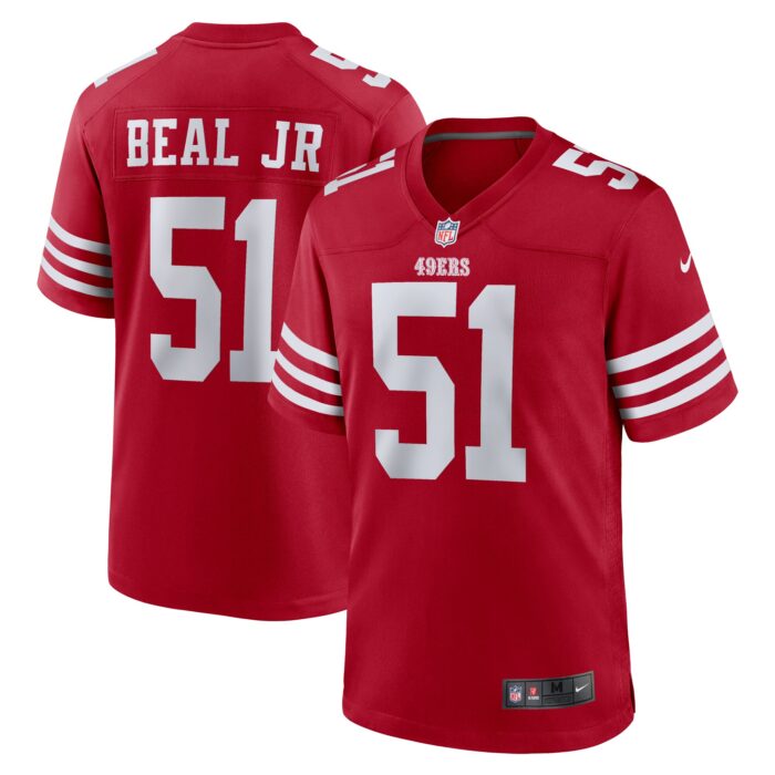 Men’s San Francisco 49ers Robert Beal Jr Nike Scarlet Game Jersey