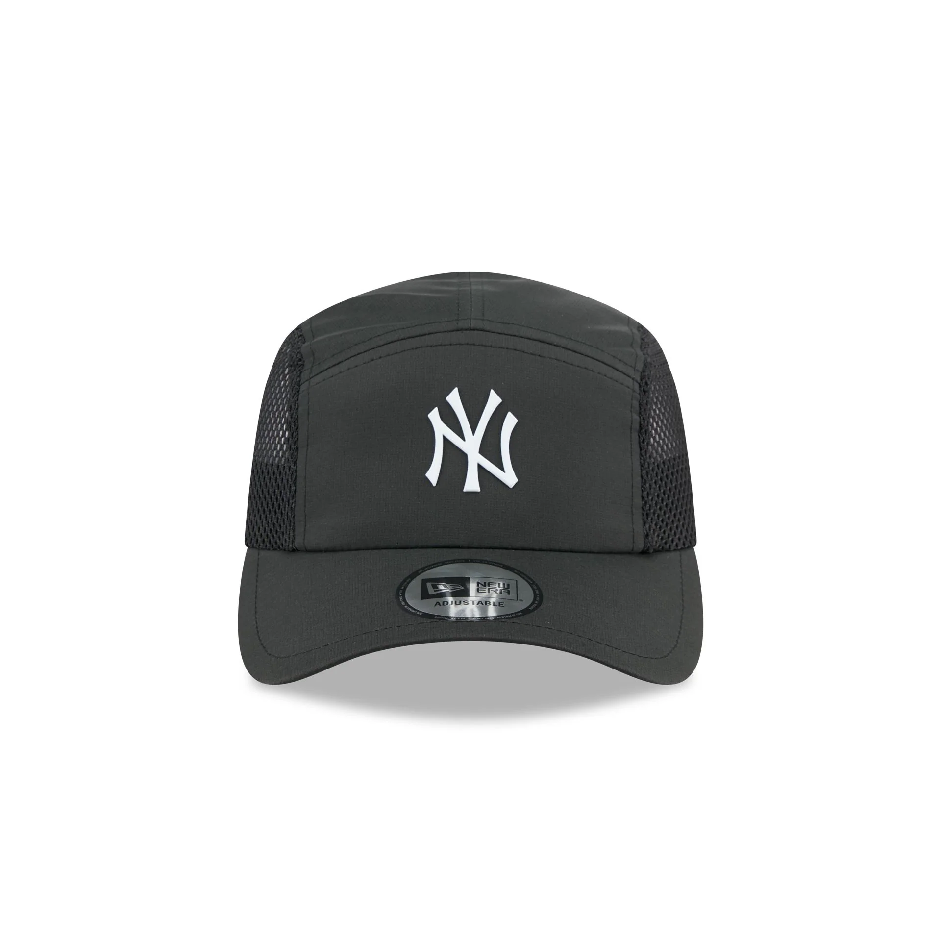 New York Yankees Black Poly Runner Adjustable Hat