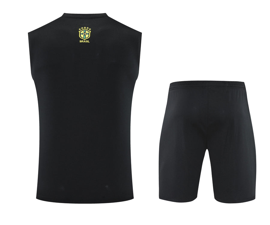 Kit Tank Top + Shorts Brazil Christ the Redeemer Green Training 25/26