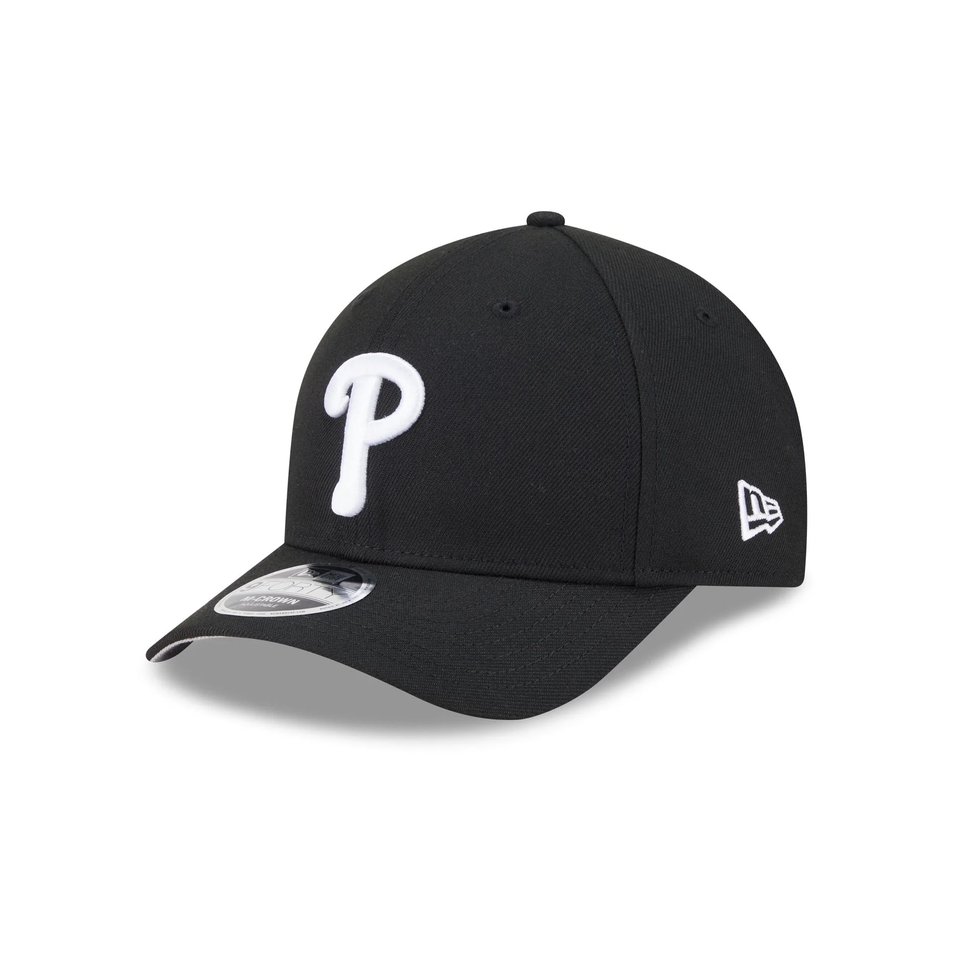 Philadelphia Phillies Black Authentic Collection 9FORTY M-Crown Snapback Hat