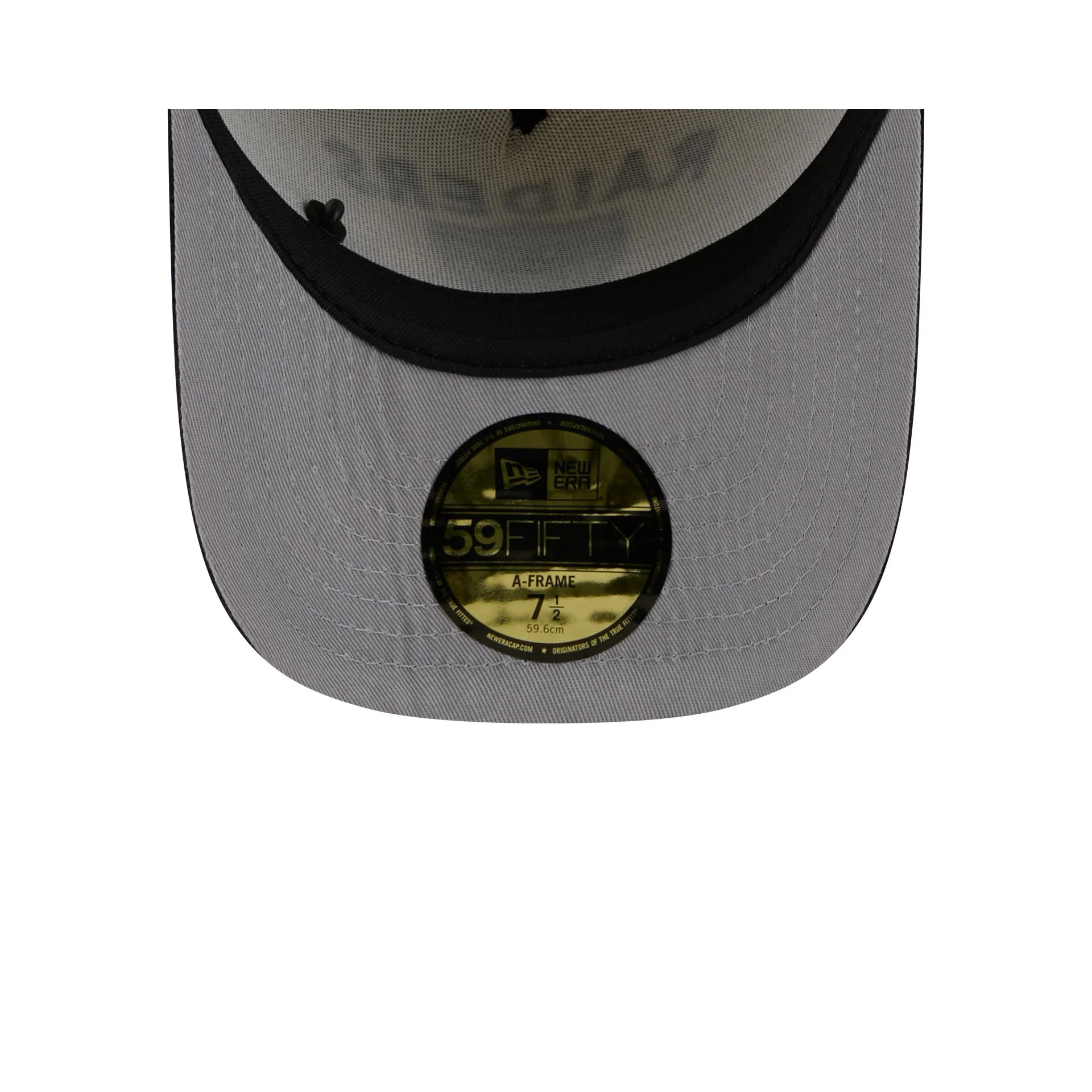 Las Vegas Raiders 2025 Draft Chrome White 59FIFTY A-Frame Fitted Hat