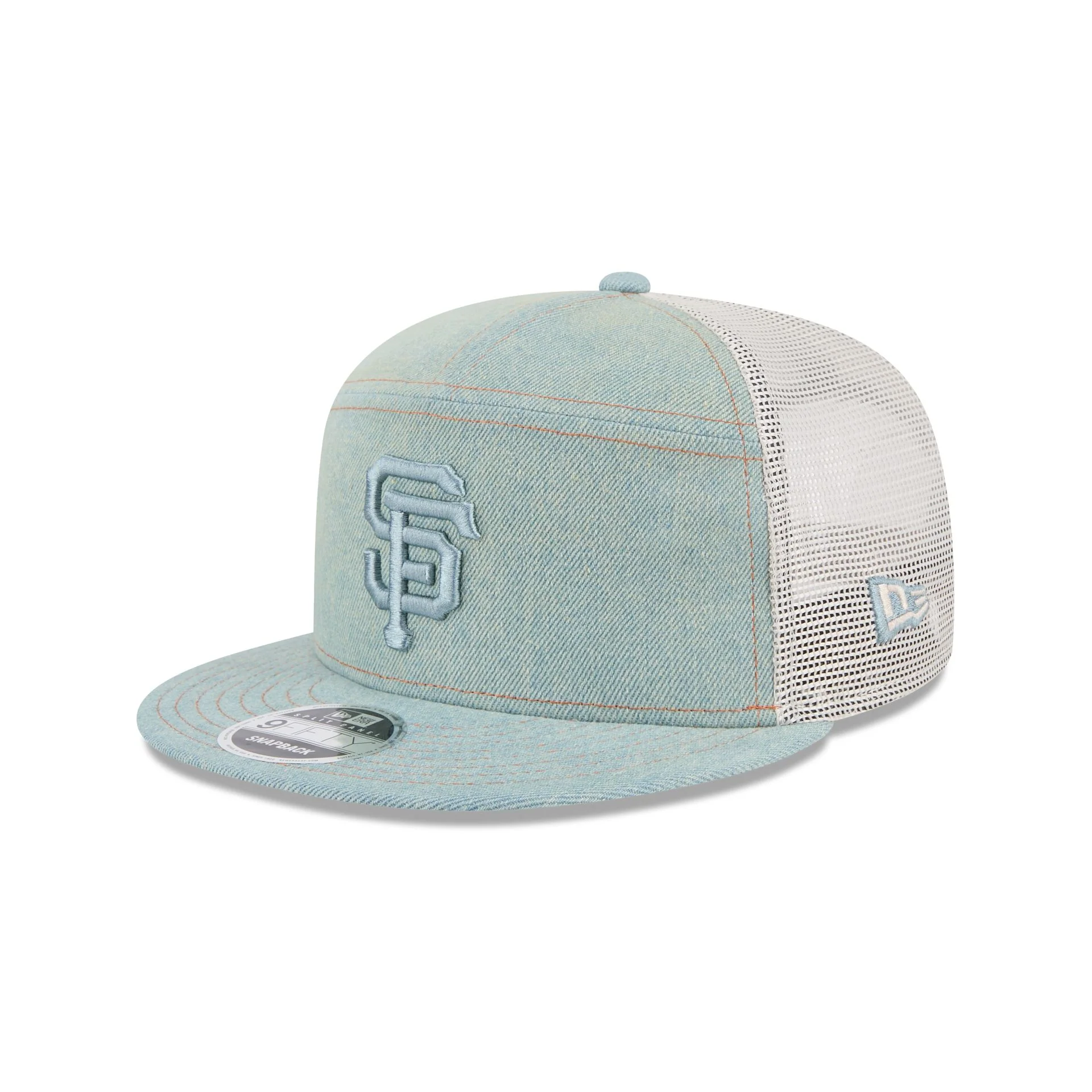 San Francisco Giants Denim Split Panel 9FIFTY Trucker Hat