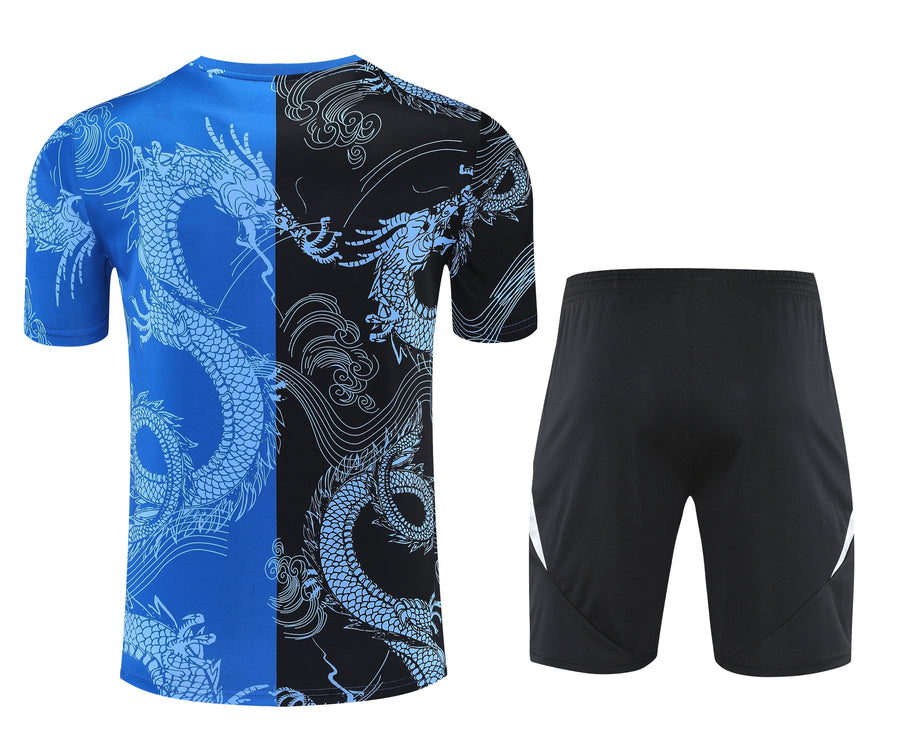 Kit Shirt + Shorts Real Madrid Black/Blue Training 25/26