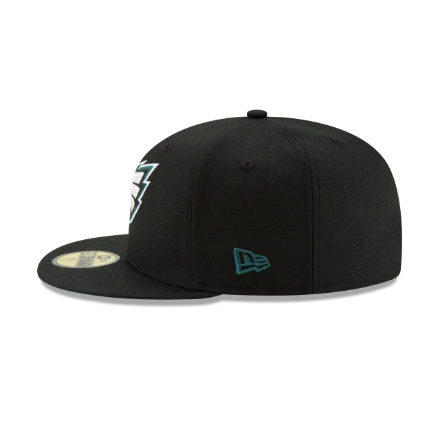 Philadelphia Eagles Black 59FIFTY Fitted Hat